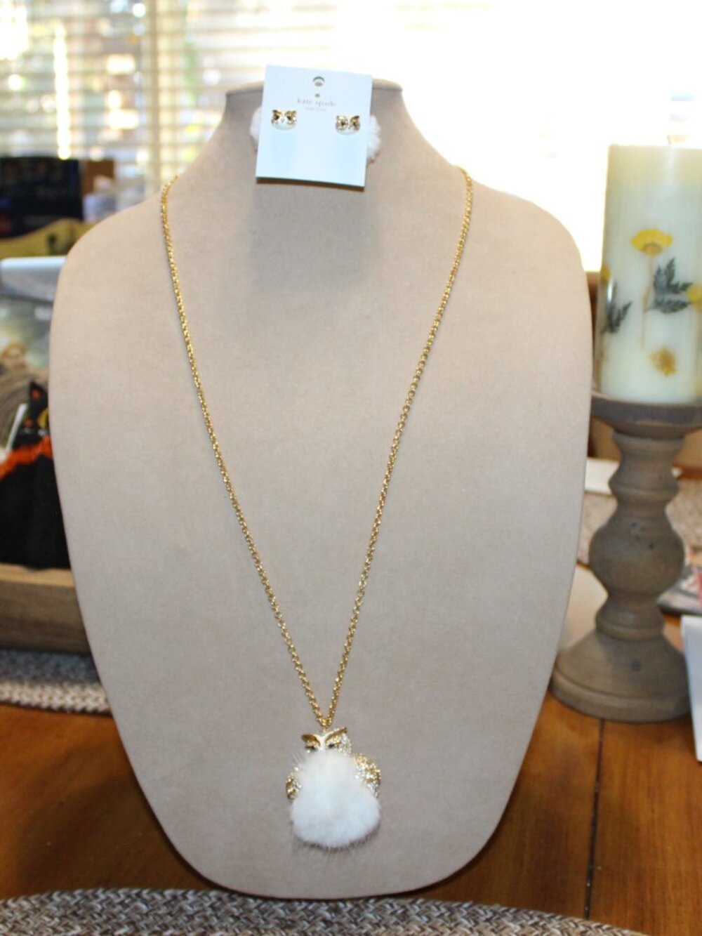NWT Kate Spade "Star Brigth: Owl necklace and matching earring set! Fabulous!!
